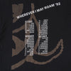 Metallica Black 1992 European Tour Euro T-Shirt XL