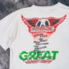 Aerosmith Aero Force One 1988 White T-shirt XL