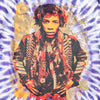 Jimi Hendrix On The Road Again Tie Dye Winterland T-shirt XL
