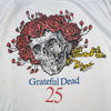 Grateful Dead Rose Skull 1990 25th Anniversary Brockum XL