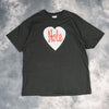 Hole Logo Silver Heart Hanes XL
